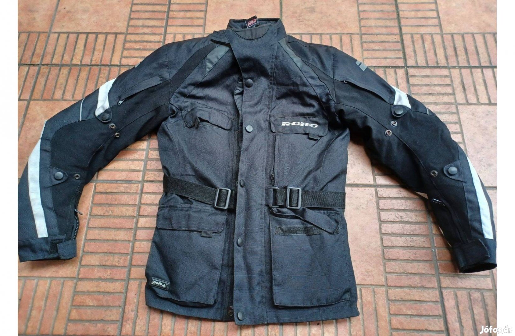 Protektoros kivehető béléses motoros kabát motoroskabát S 42 44