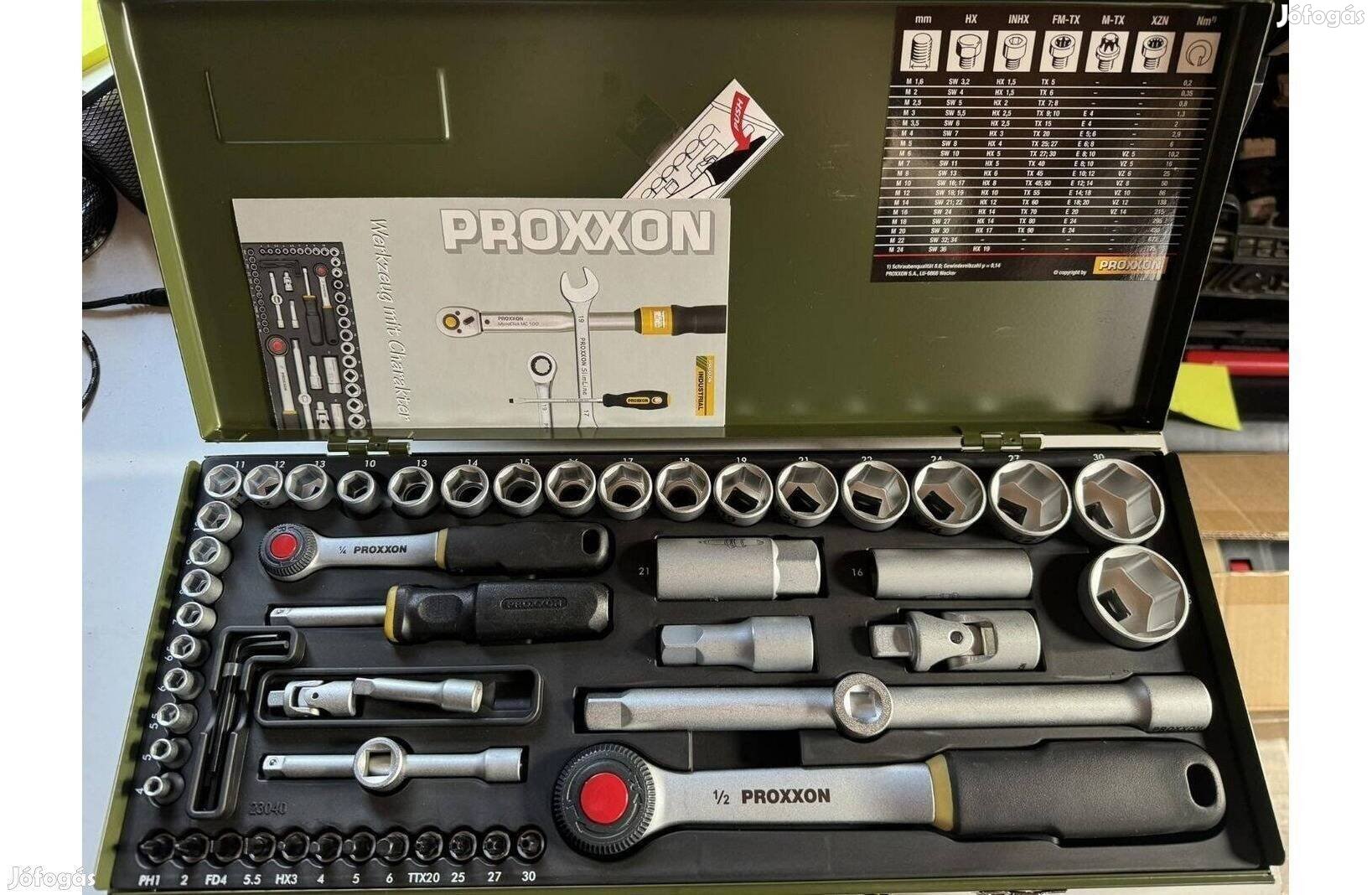 Proxxon Industrial dugókulcs készlet. 24db, 3/8"