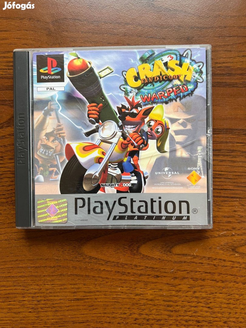 Ps1 Crash Bandicoot Warped játék Playstation 1