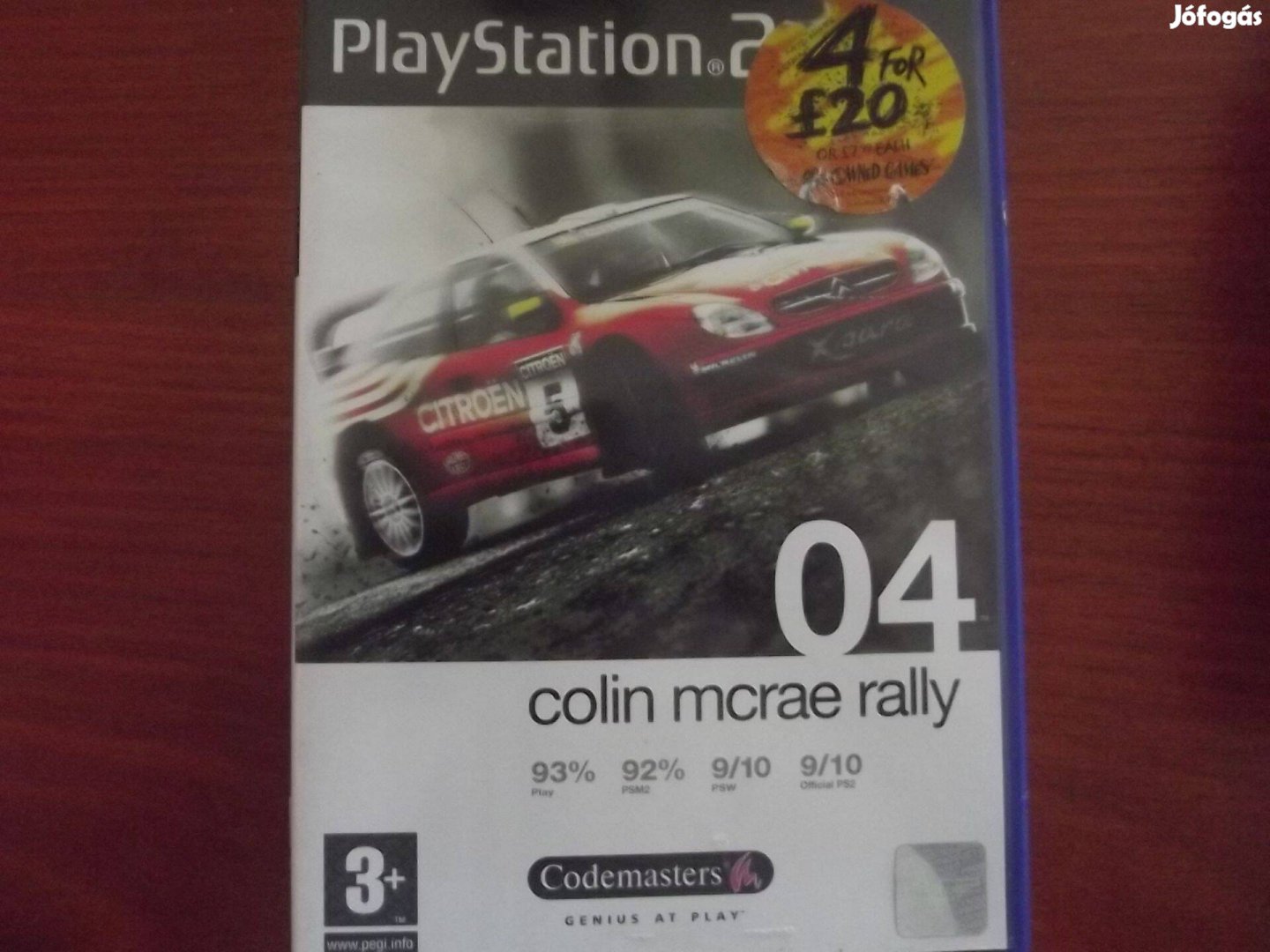 Ps2-65 Ps2 eredeti Játék : Colin Mcrea Rally 04 (karcmentes)