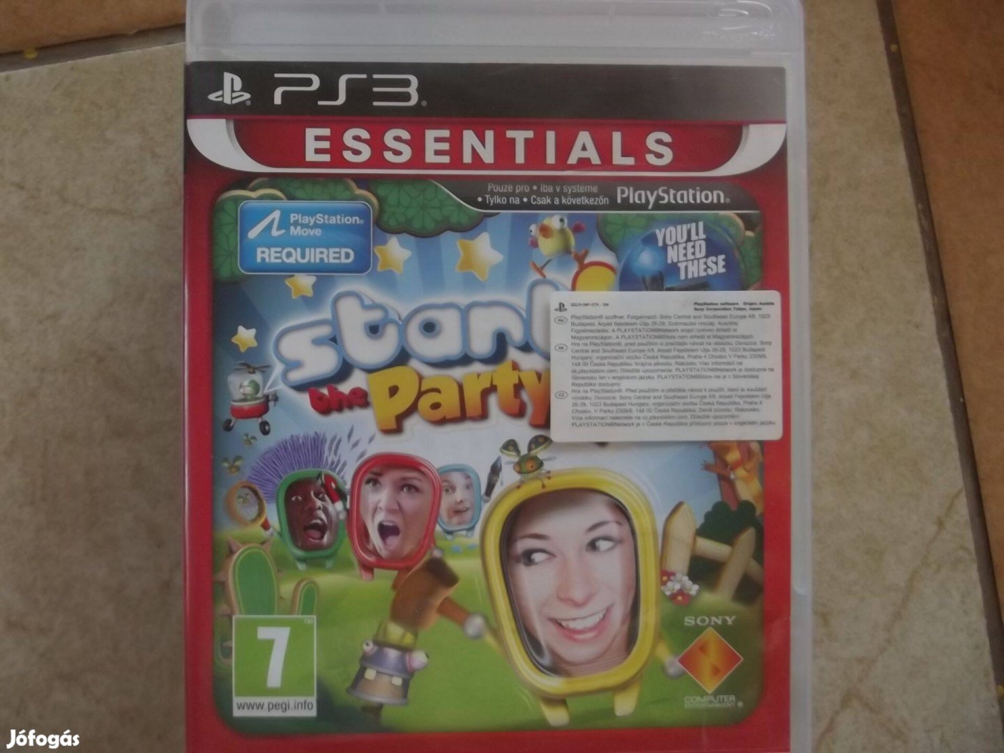 Ps3-120 Ps3 Eredeti Játék : Move Start The Party ( karcmentes )