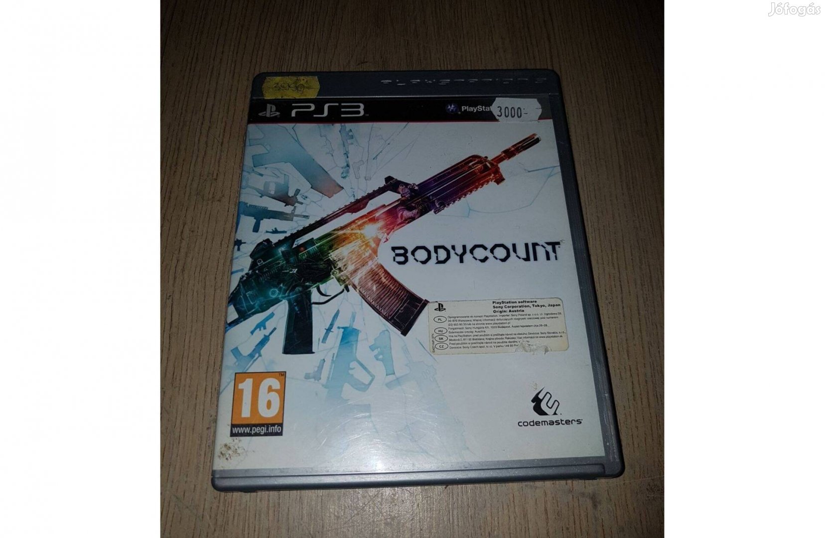 Ps3 bodycount játék eladó