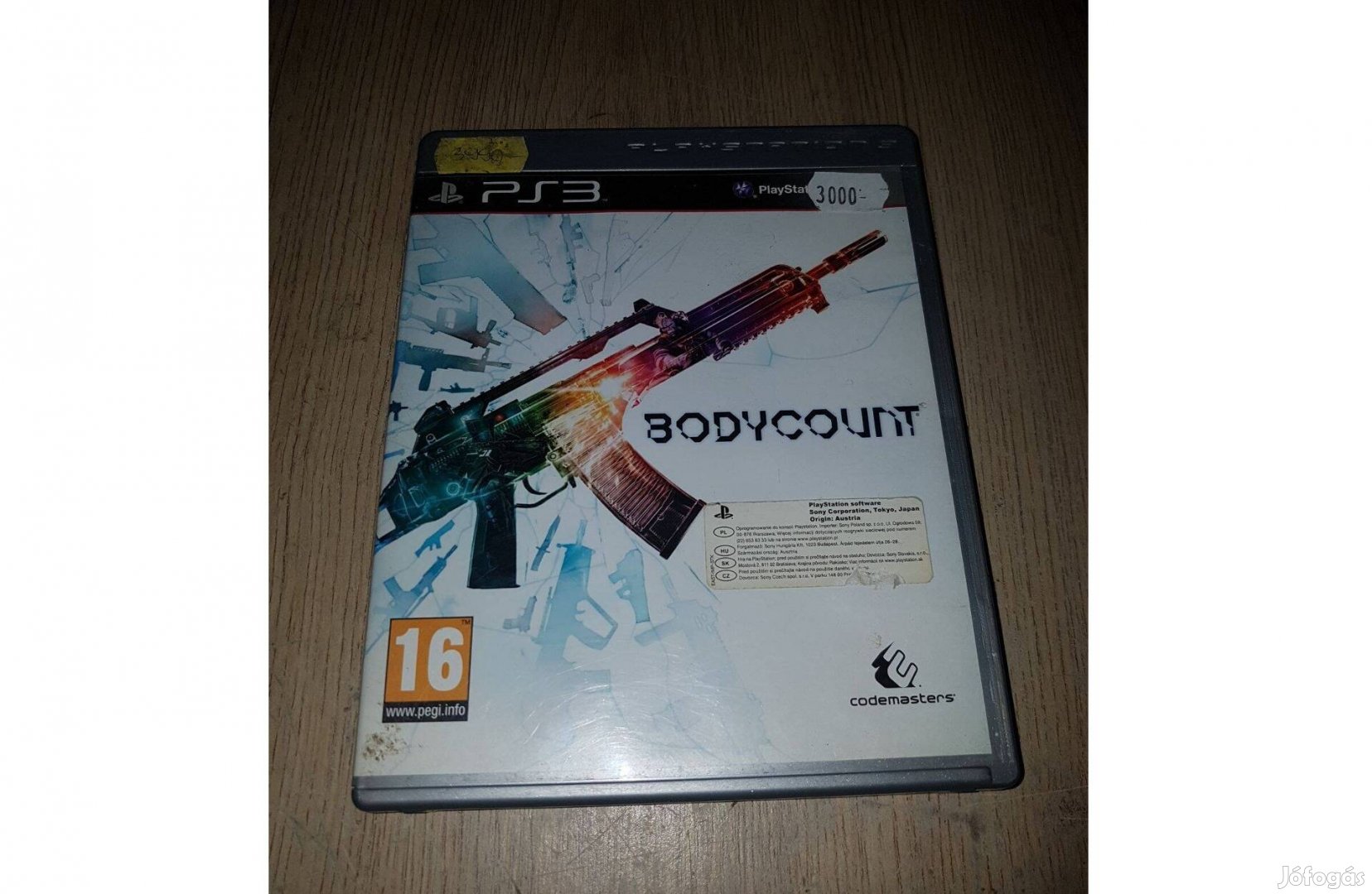 Ps3 bodycount játék eladó