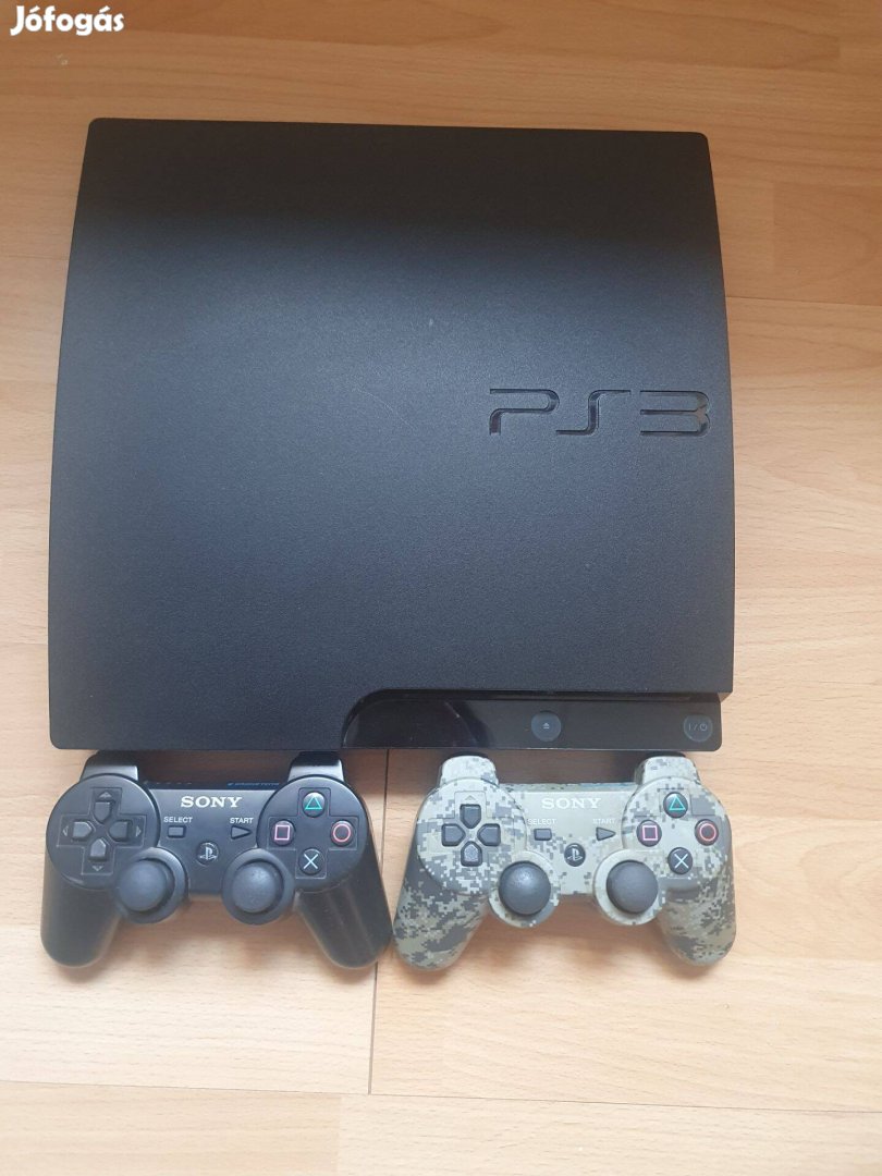 Ps3 slim 150 gb (használt, jó állapotú) +13 db játék