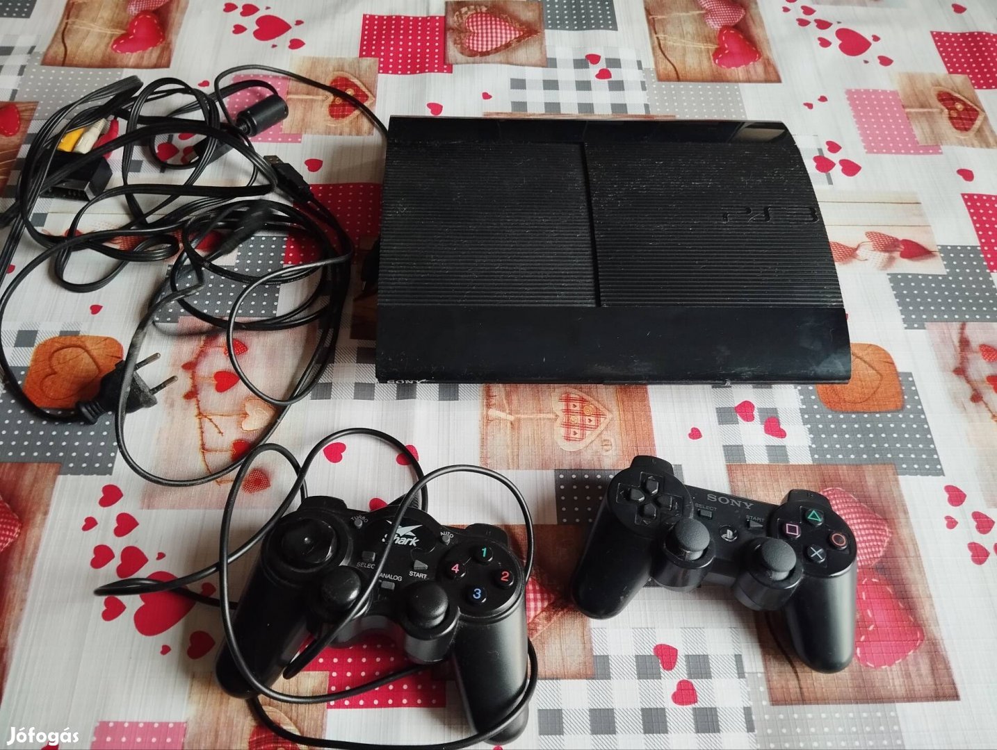 Ps3 slim konzol + 2 kontroller 500 GB