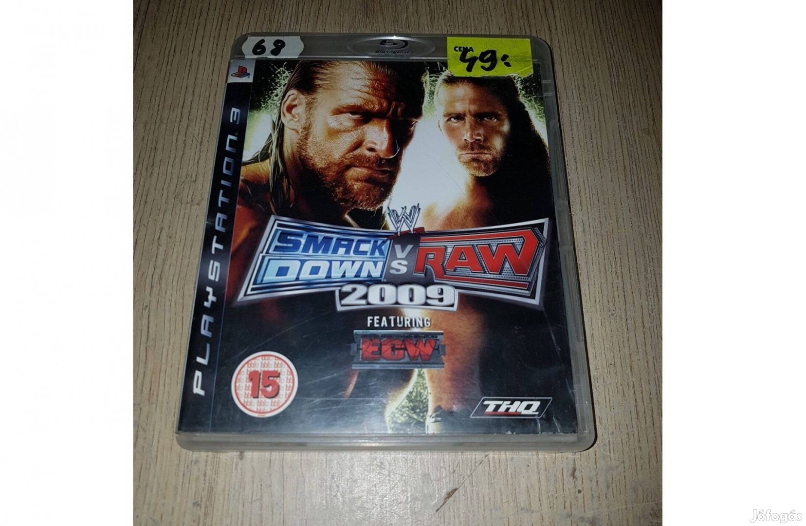 Ps3 smackdown vs raw 2009 játék eladó