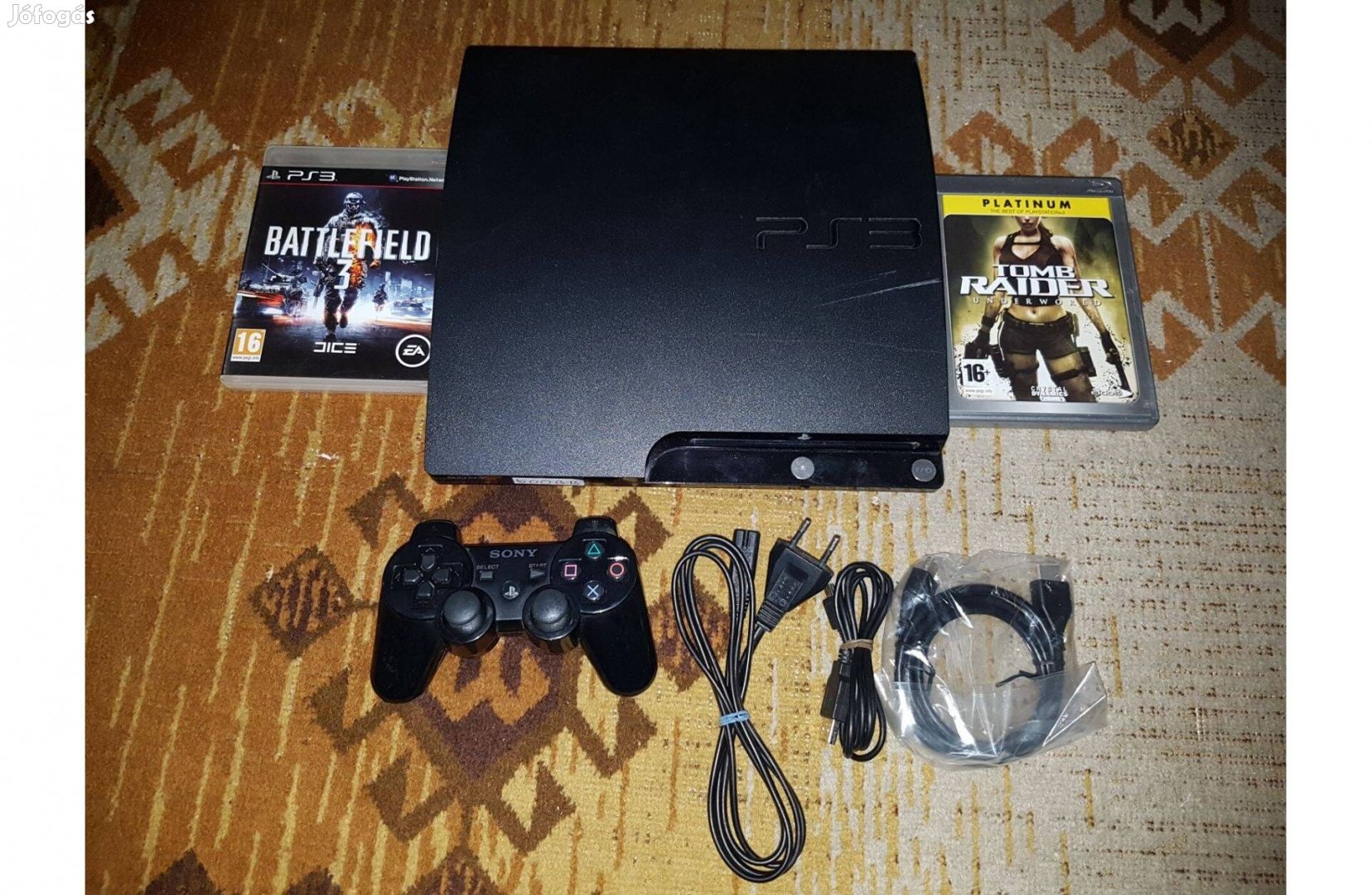 Ps3 super slim 500 gb 2-db játékkal eladó