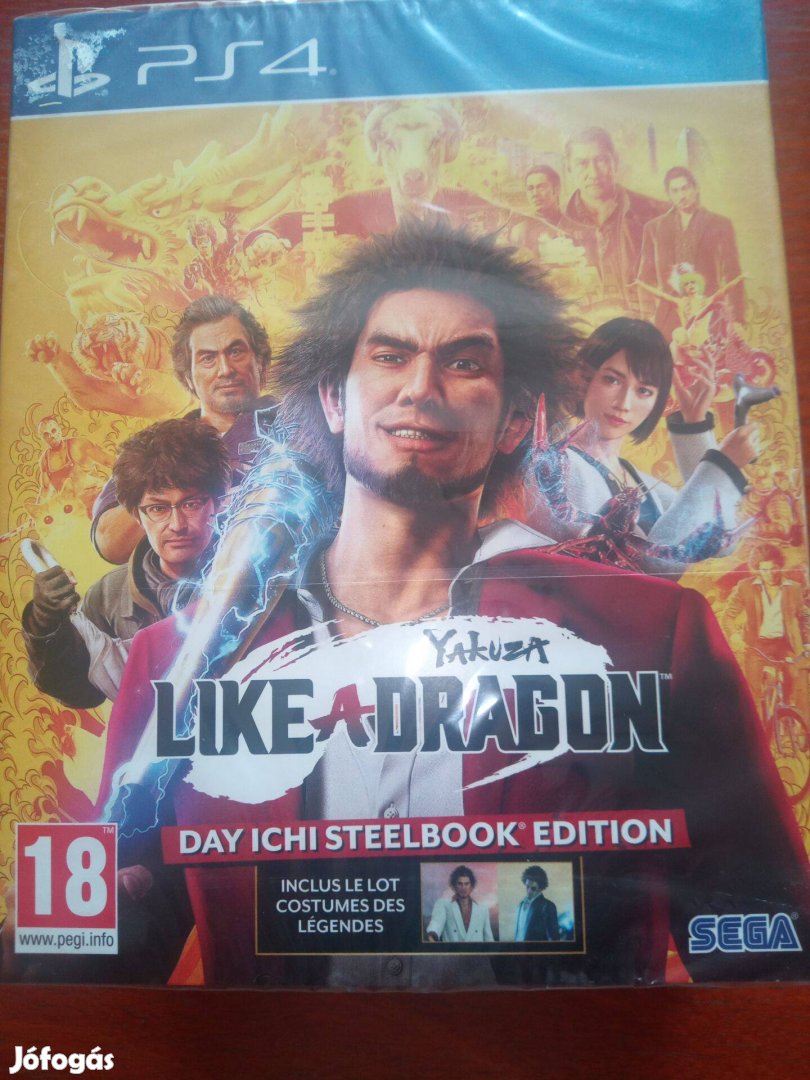 Ps4-125 Ps4 Eredeti Játék : Yakuza Like A Dragon Új Bontatlan