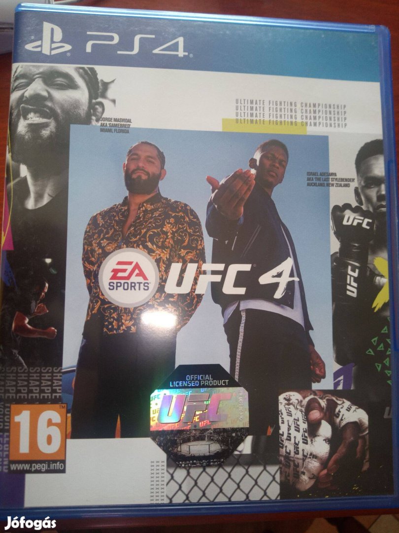 Ps4-145 Eladó Ps4 Eredeti Játék : UFC 4 ( karcmentes)