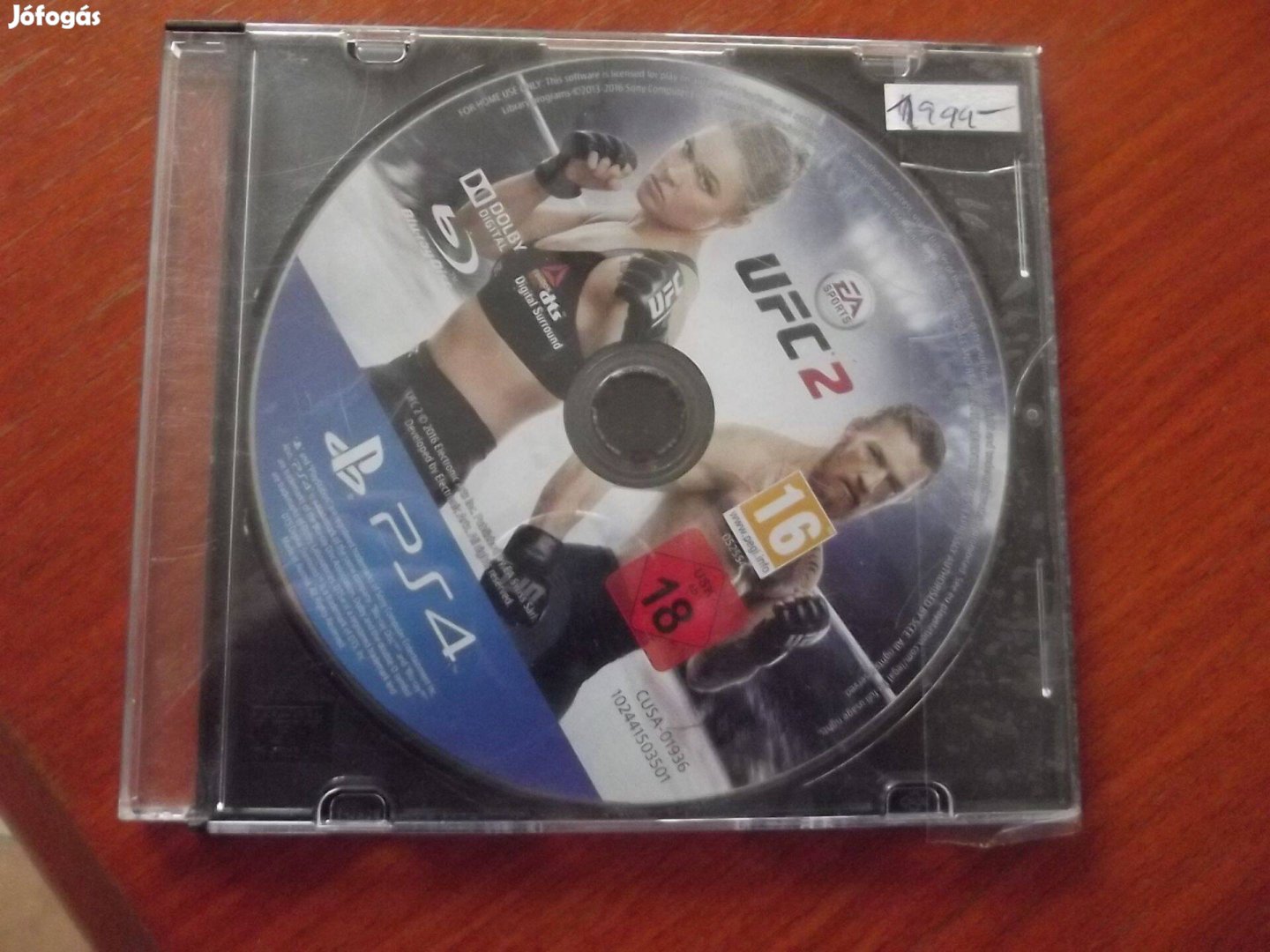 Ps4-37 Ps4 Eredeti játék : UFC 2 ( karcos )