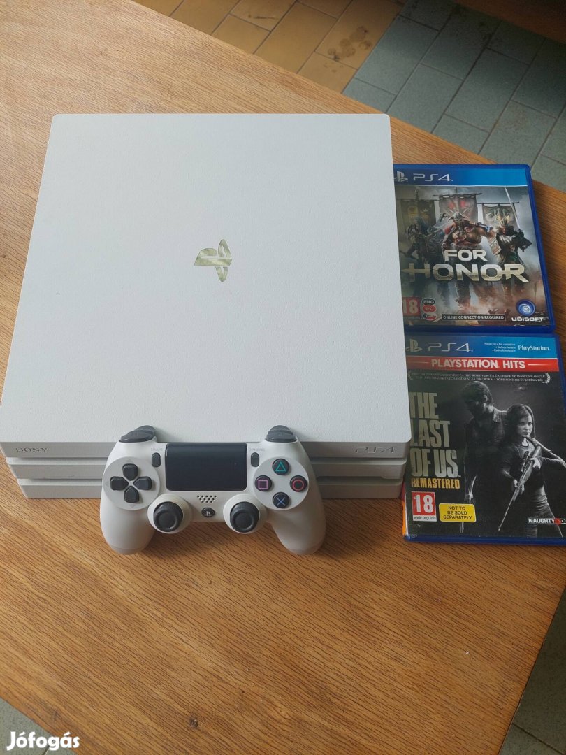 Ps4 Pro 1 TB fehér white 7216b játékok Playstation 4 ingyen futár