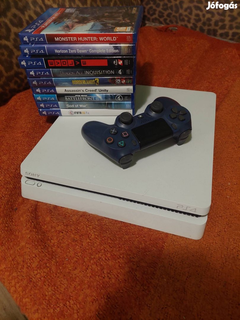 Ps4 Ps 4 Slim fehér 500 gb játékok Playstation 4 ingyen futár