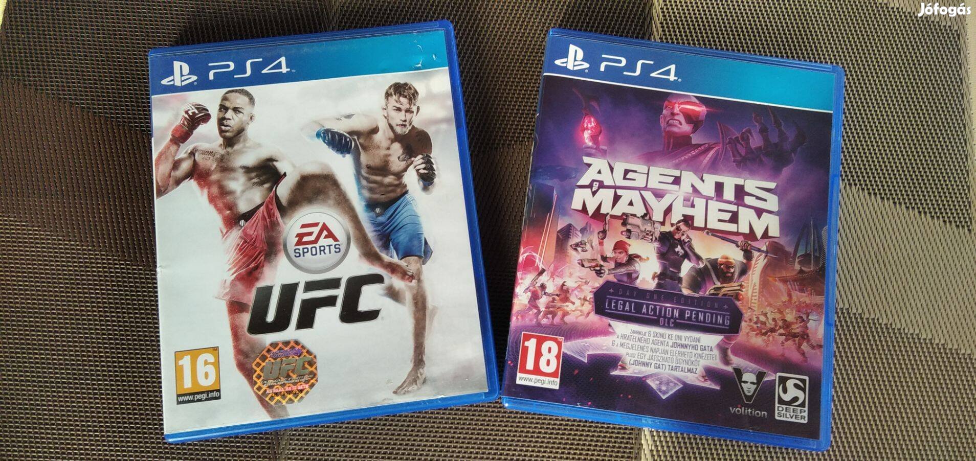 Ps4 UFC és Agents of Mayhem játék