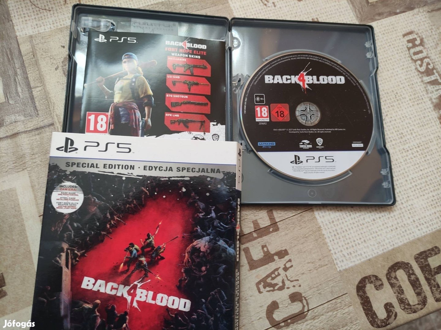 Ps4 black blood fémdíszdobozos játék eladó