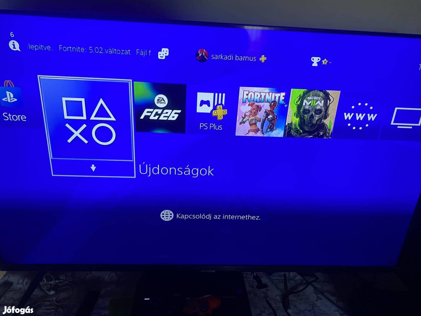 Ps4 konzol.