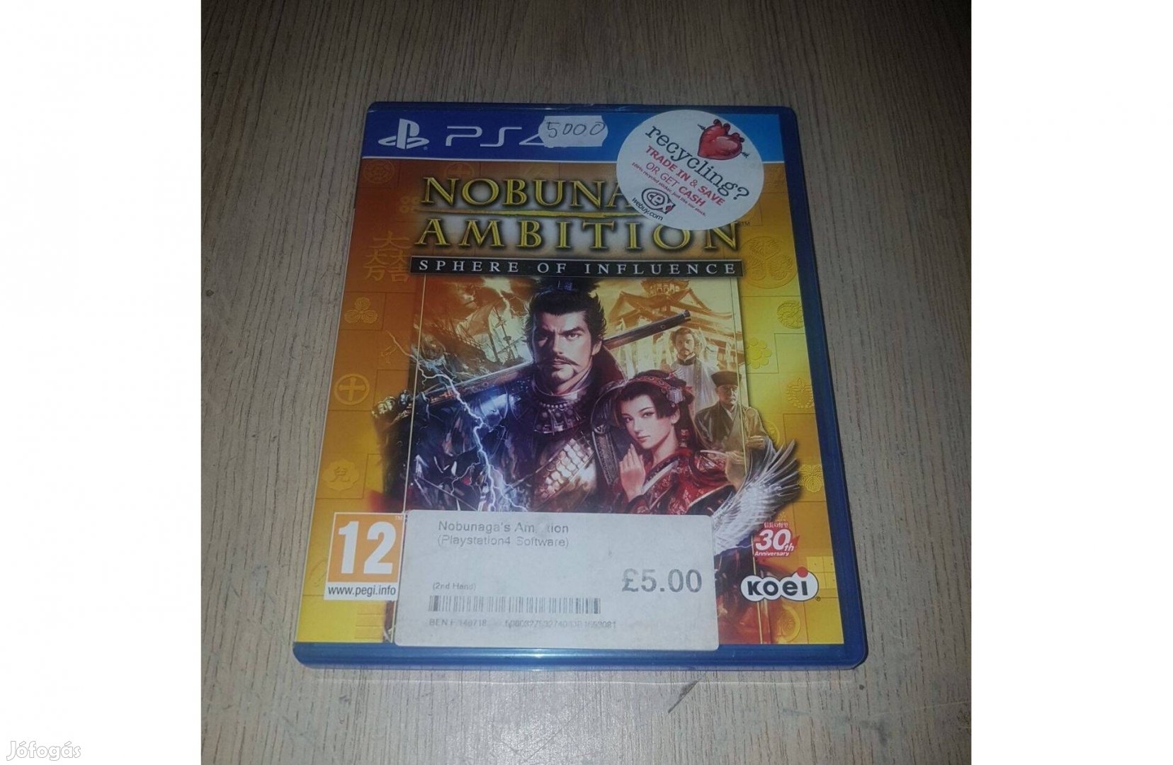 Ps4 nobunaga's ambition sphere of influence játék eladó