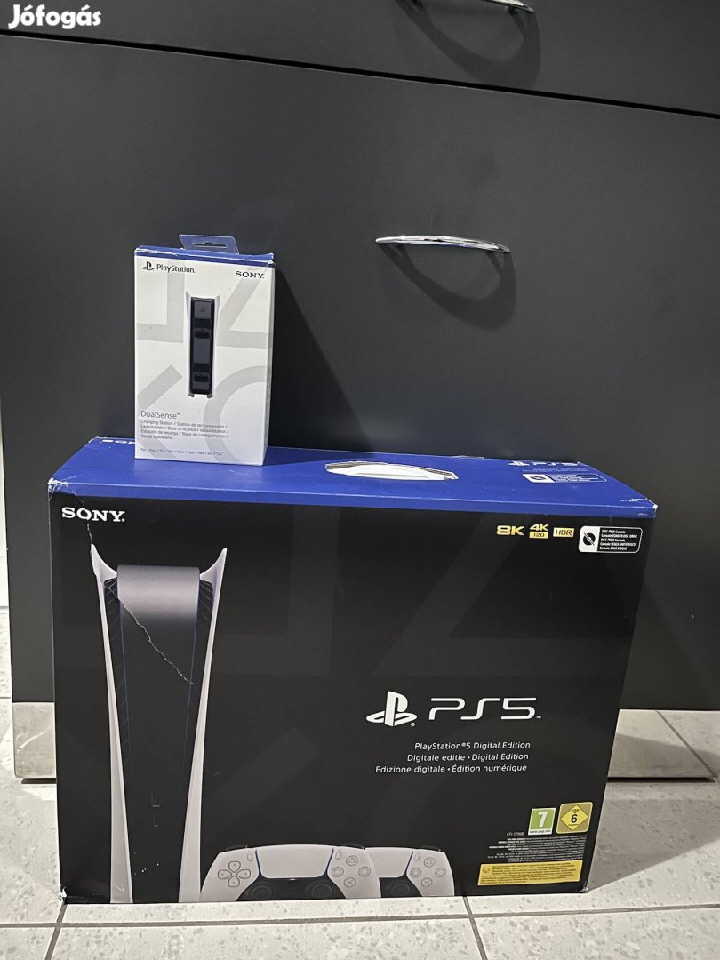 Ps5 Playstation 5 Digital Edition | 2 kontroller | töltő állomás