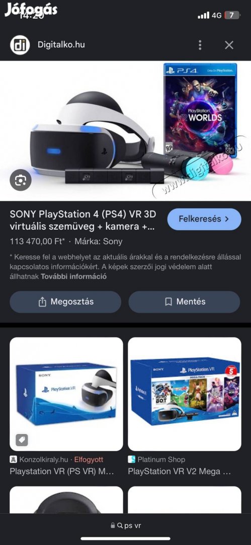 Ps Vr szemüveg