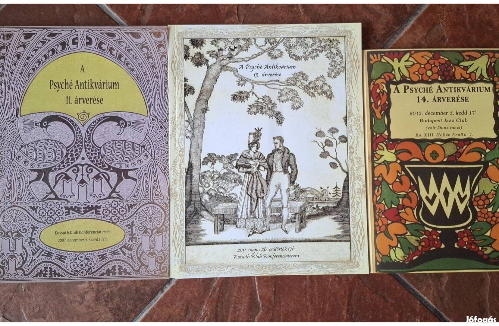 Psyché antikvárium aukciós katalógusai
