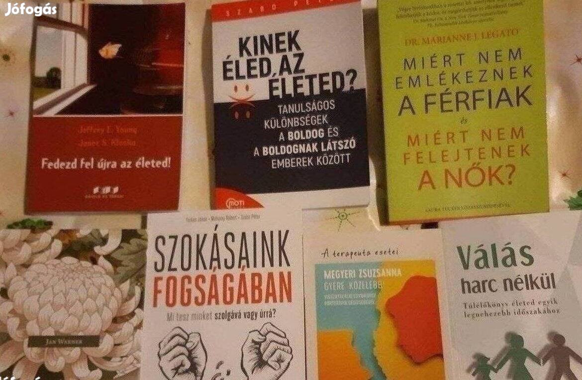 Pszichológia témakörű könyvek Eladó