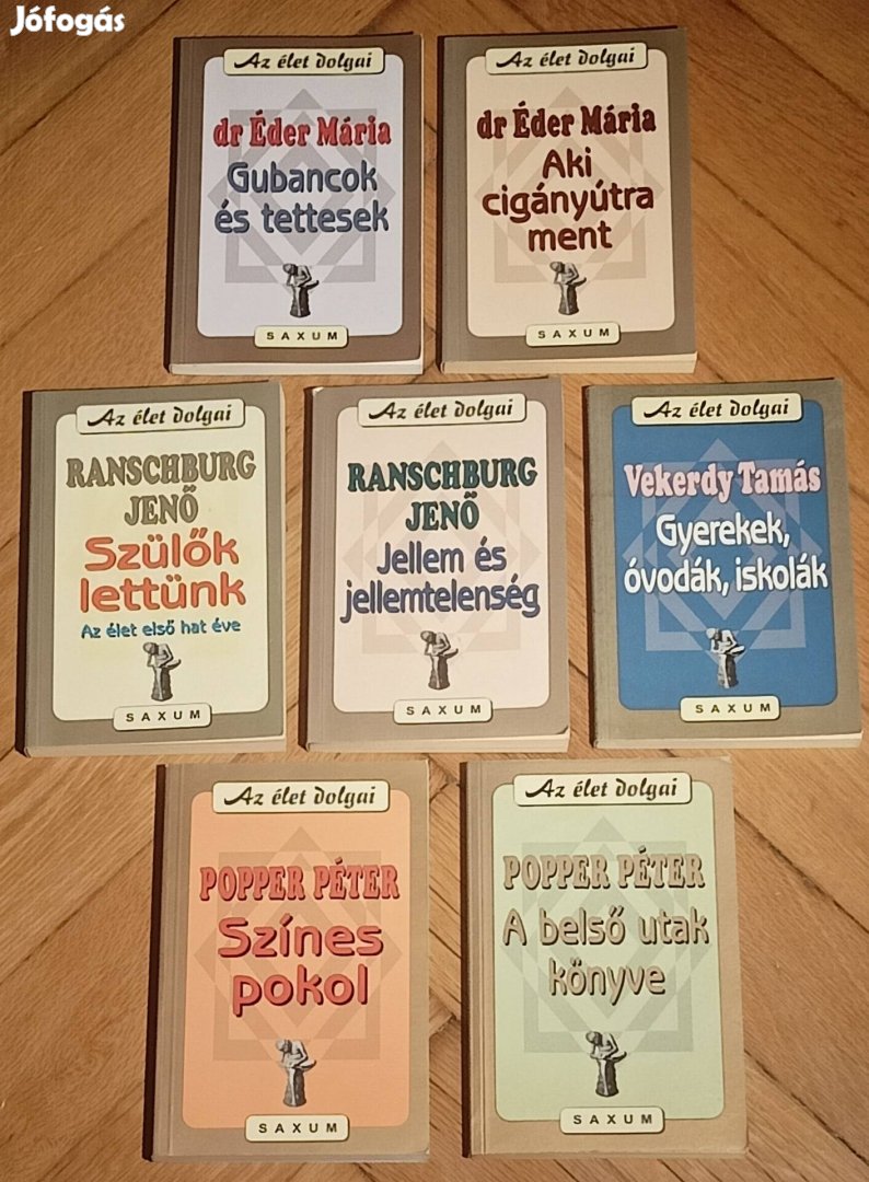 Pszichológiai könyvek Ranschburg Vekerdy Popper 