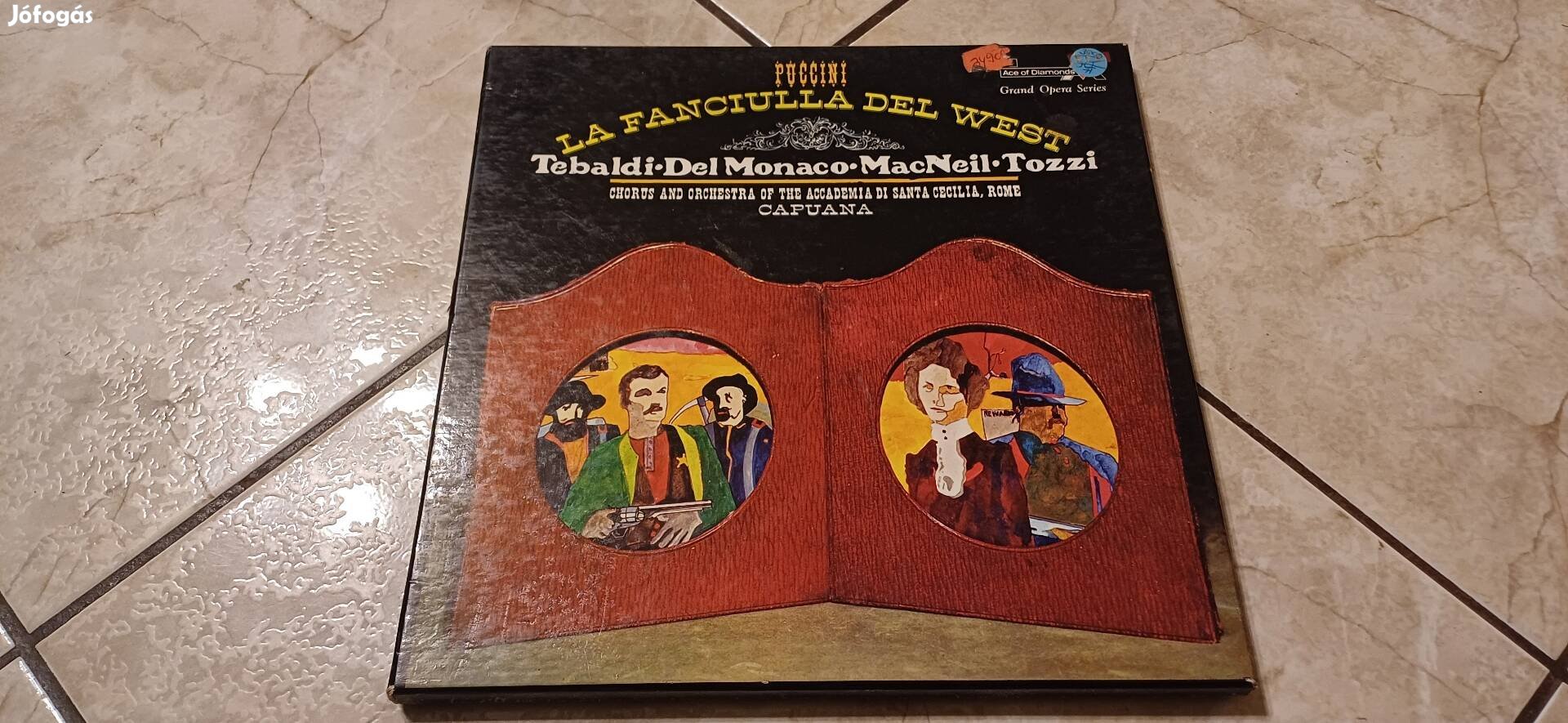 Puccini A nyugat lánya 3lp bakelit hanglemez box