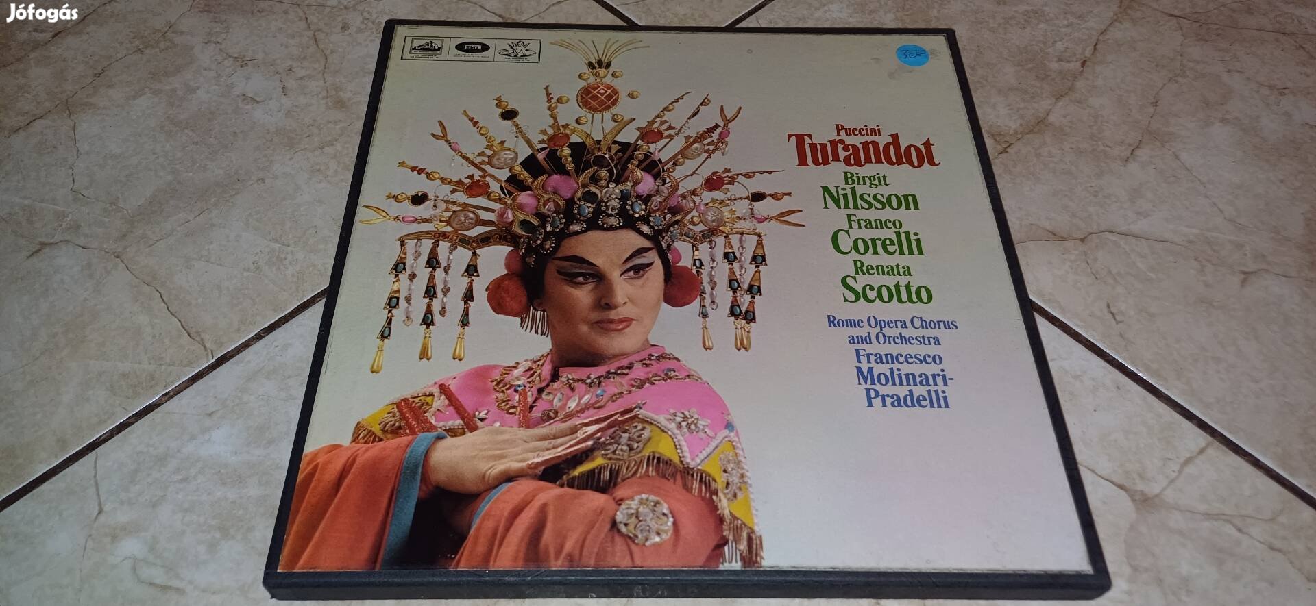 Puccini Turandot 3lp bakelit hanglemez box