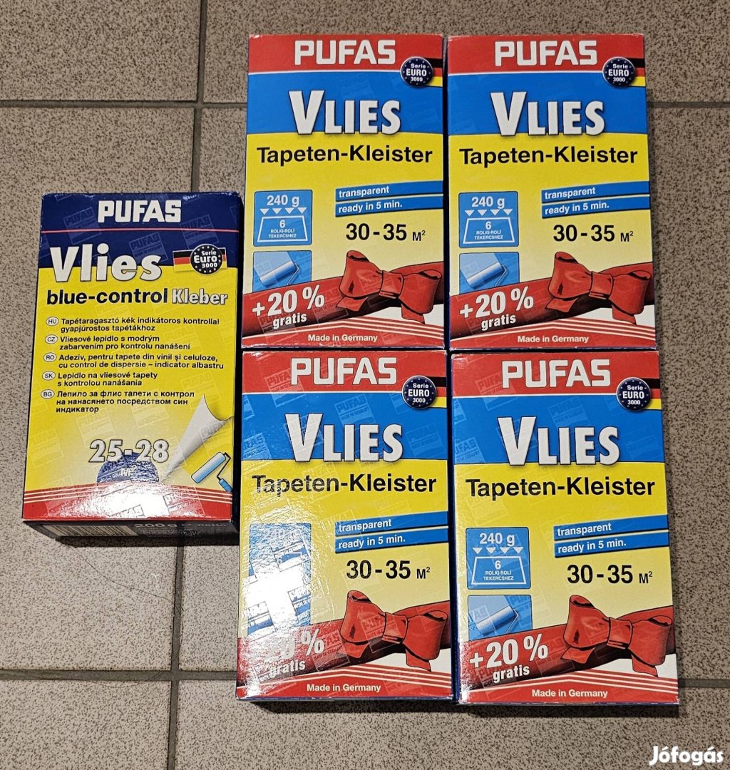 Pufas Vlies tapétaragasztó 5db