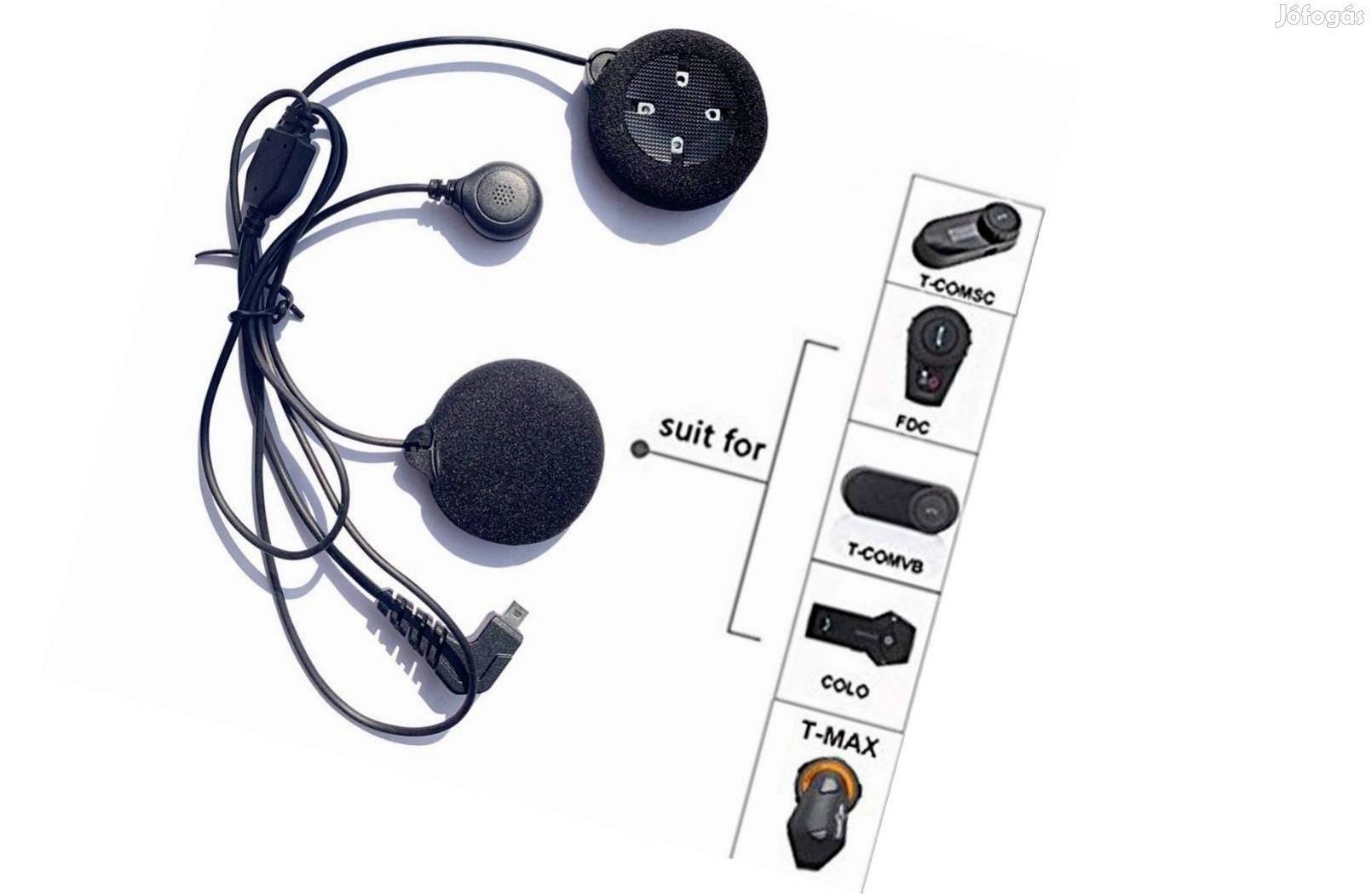 Puhaszárú mikrofonos headset Freedconn sisakbeszélőhöz Tmax Colo Tcom