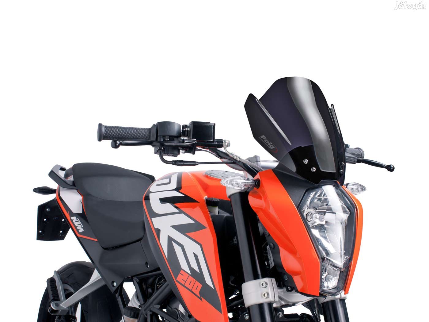 Puig New Generation fekete robogó szélvédő - KTM Duke 125, 200, 390 11