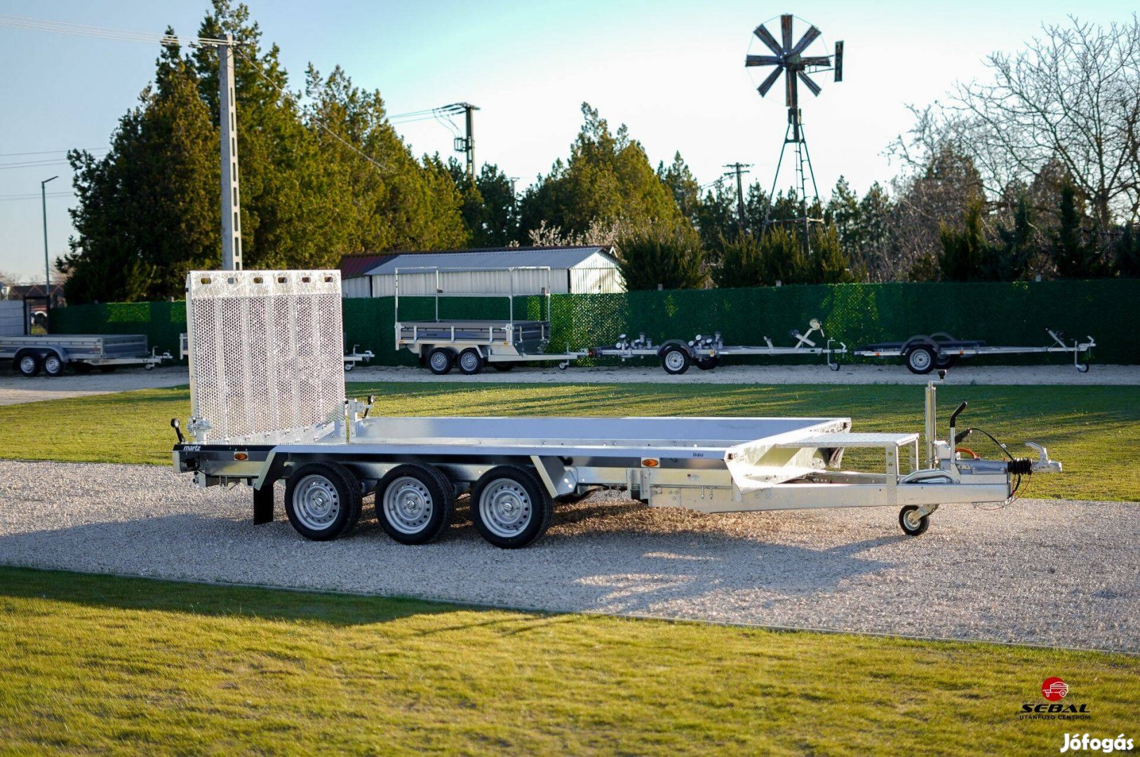 Púj Martz Bau (3500 kg, 40x2m) kisgépszállító utánfutó 2.690.000 Ft