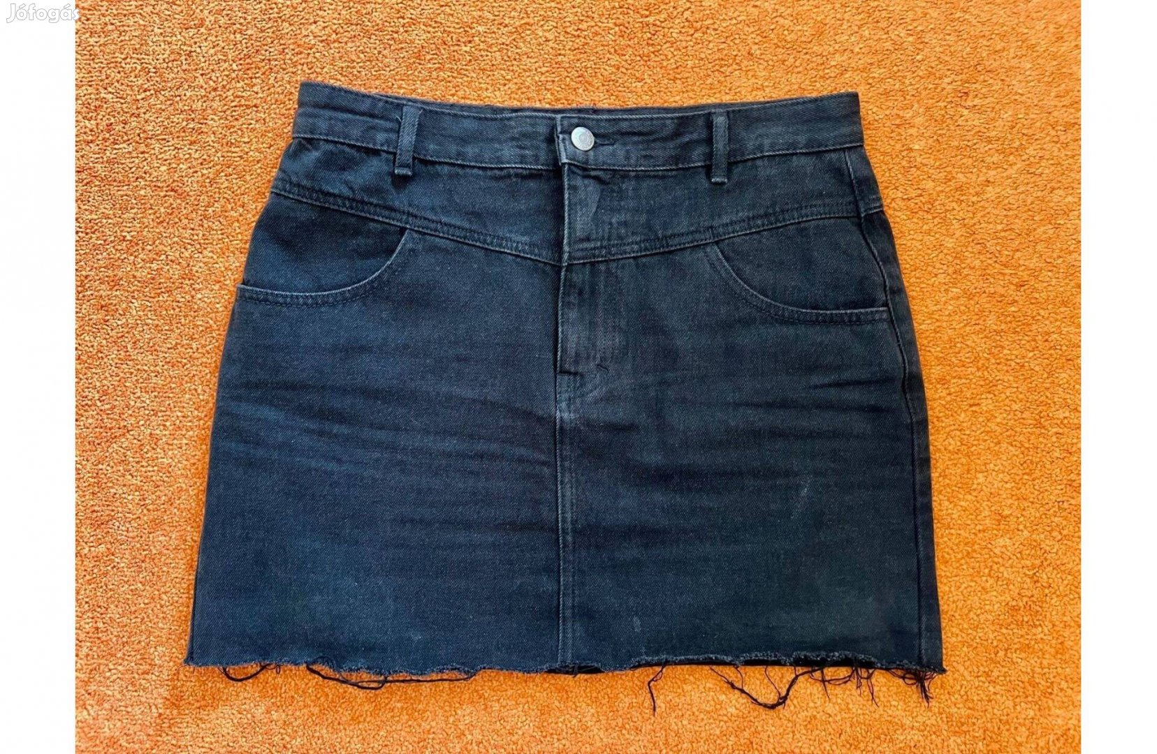 Pull&Bear fekete farmer miniszoknya (L méret)