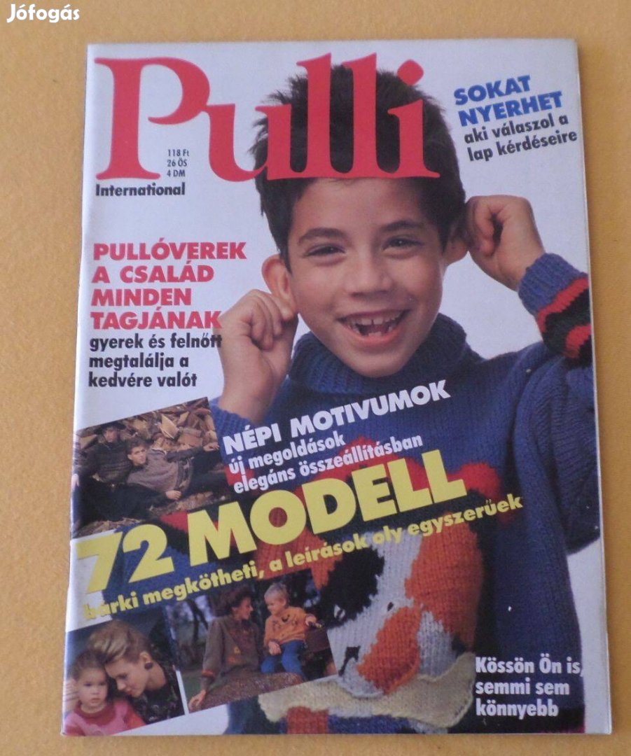 Pulli kötős, horgolós újság magazin