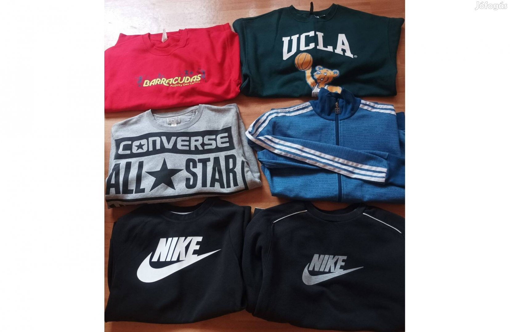 Pulóver csomag férfi M Nike, Adidas, Converse, Ucla