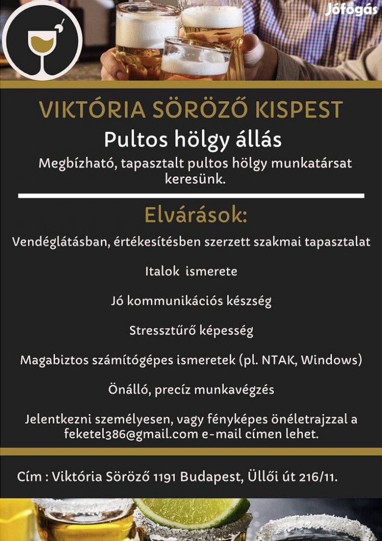 Pultos állás Kispesten