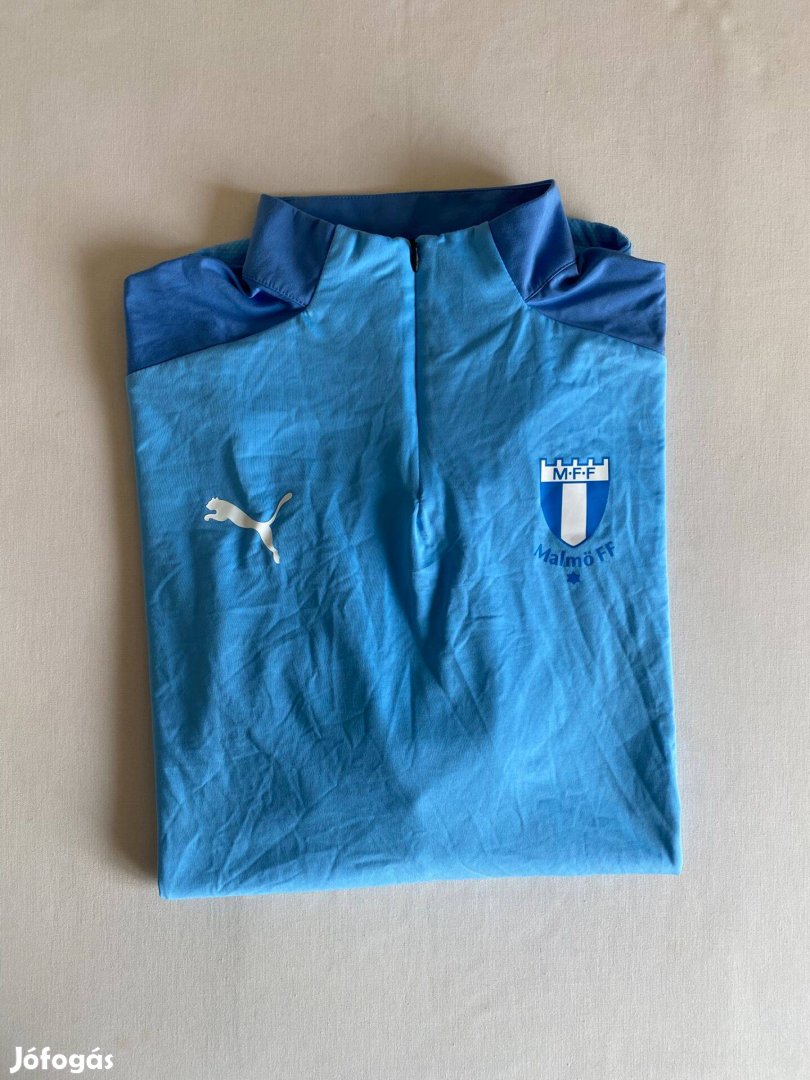 Puma Malmö FF 14 cipzáros férfi melegítő, edző mez, XL-es