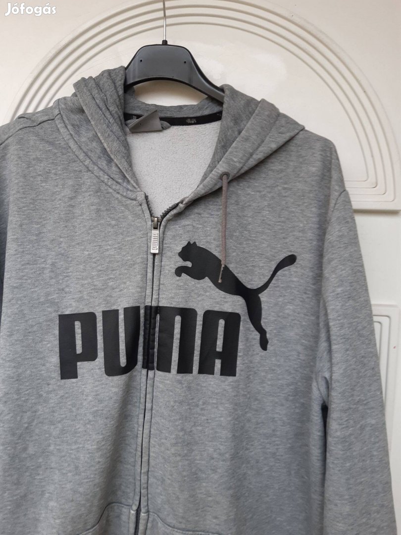 Puma XL-es szürke pamut férfi kardigán