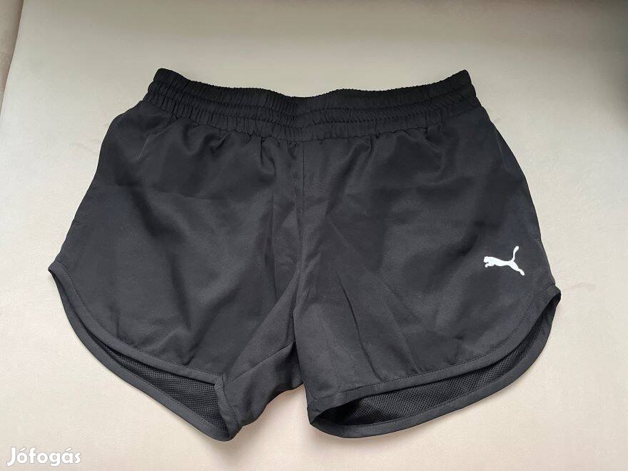 Puma női fekete színű rövidnadrág zsebbel S új