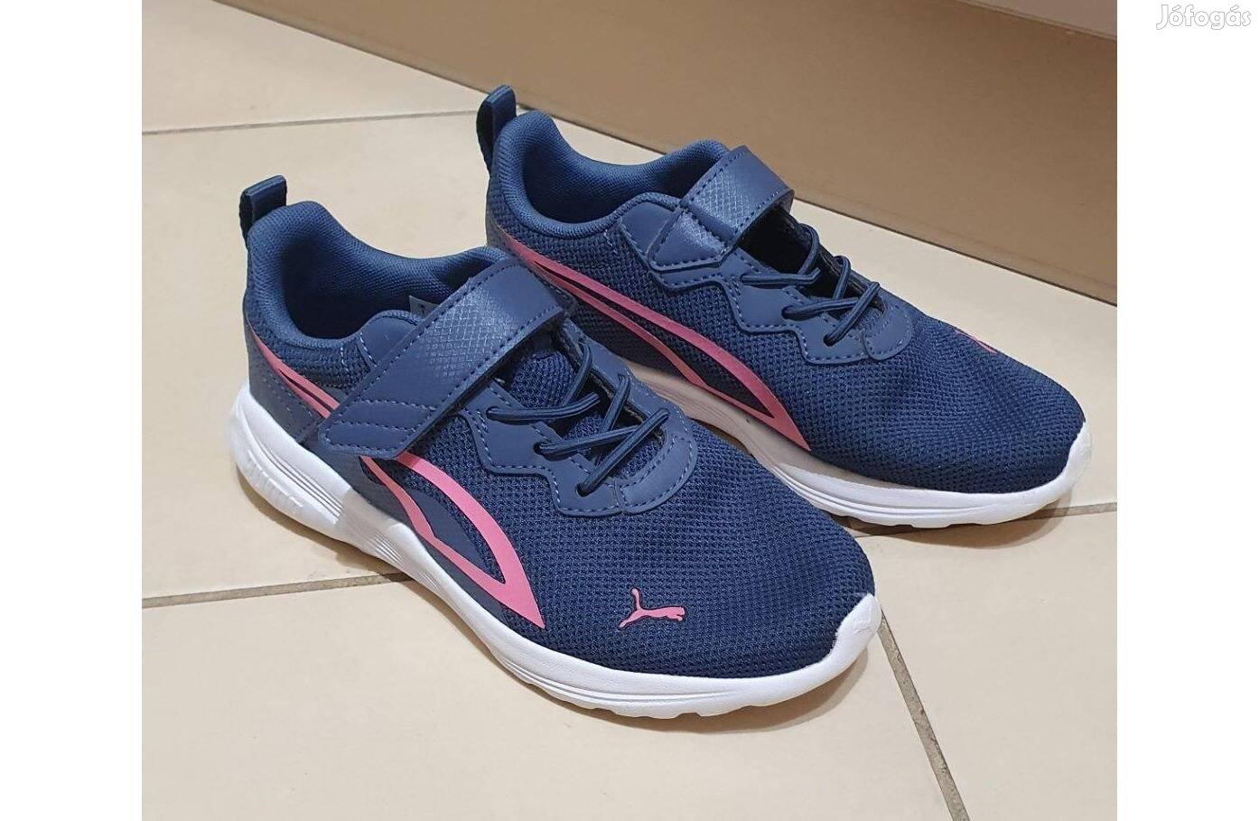 Puma softfoam+ kék 33 lány tépőzáras sportcipő