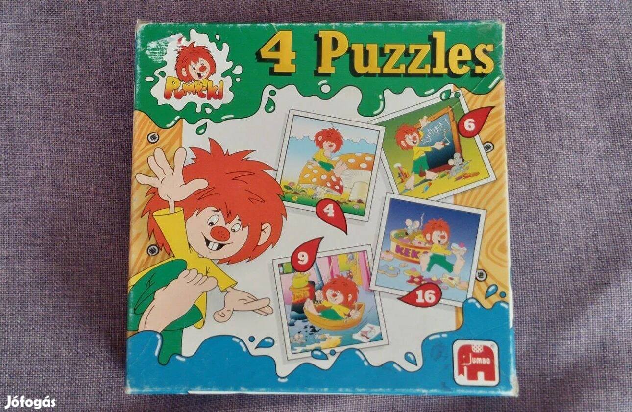 Pumukli 4 puzzle+ ajándék 20 db kirakóval
