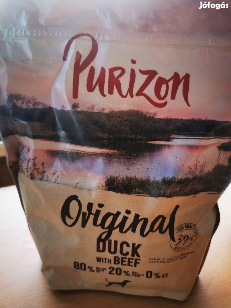 Purizon Original Duck with Beef száraztáp 3x1kg