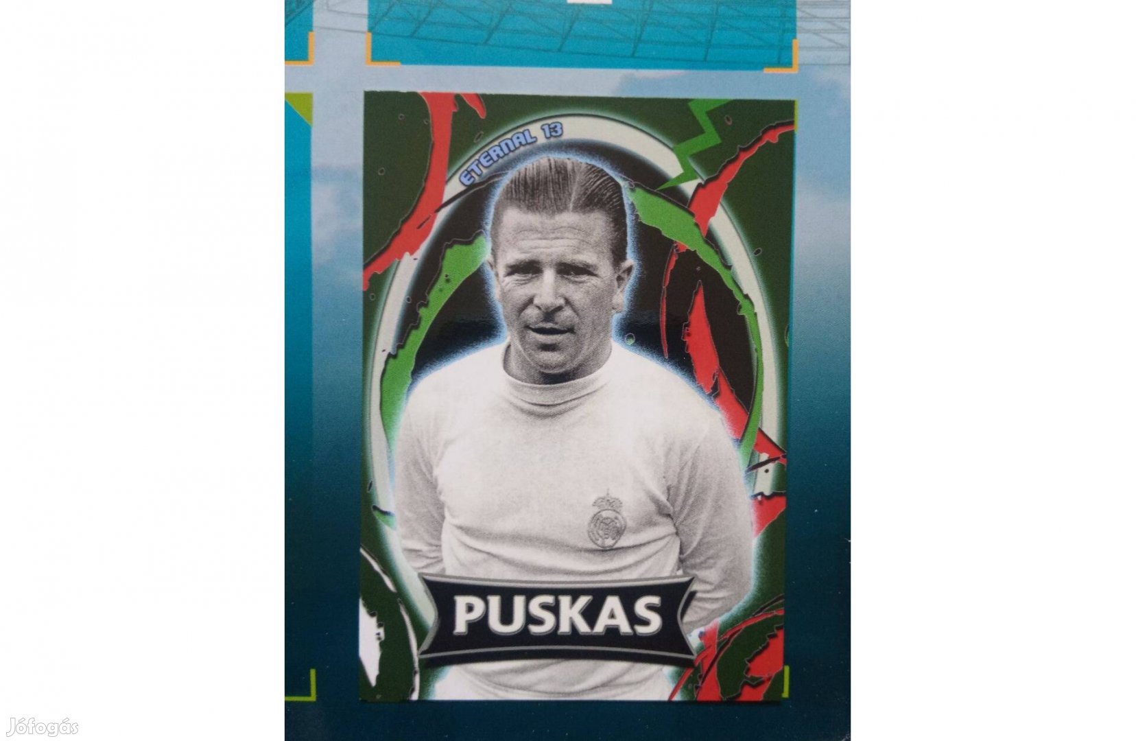 Puskás Ferenc focis kártya