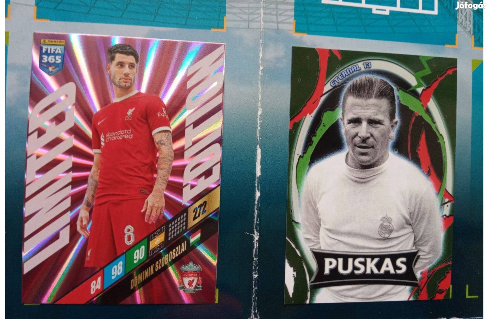 Puskás Ferenc szurkolói és Szoboszlai Dominik Fifa 365 Limited kártya