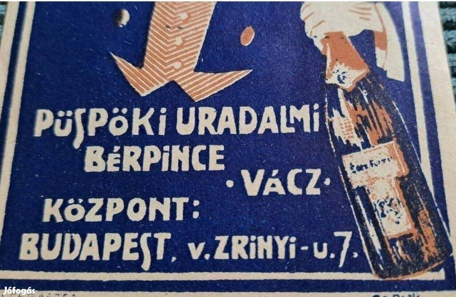 Püspöki Uradalmi Bérpince számolócédula