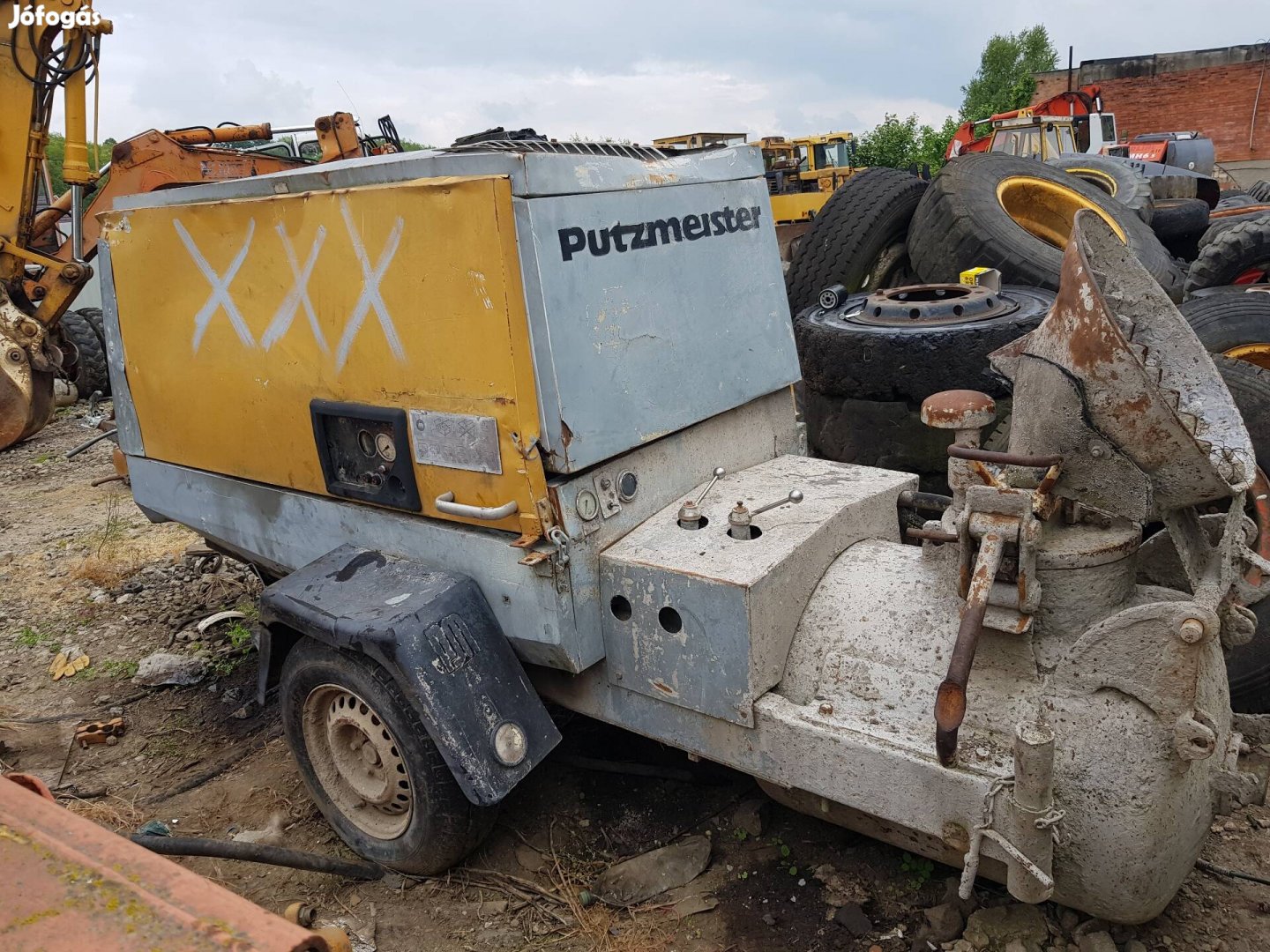 Putzmeister dízelmotoros vakológép