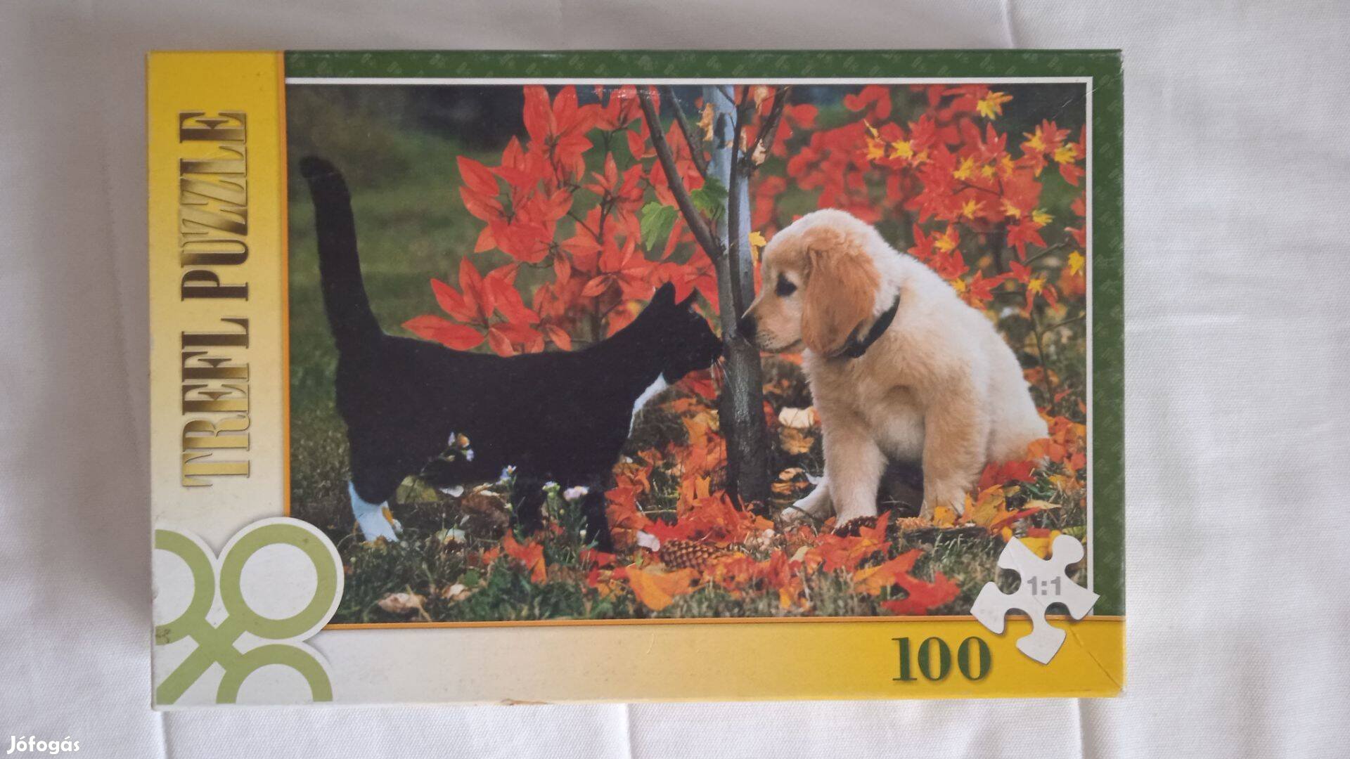 Puzzle 100 db-os kutya macska