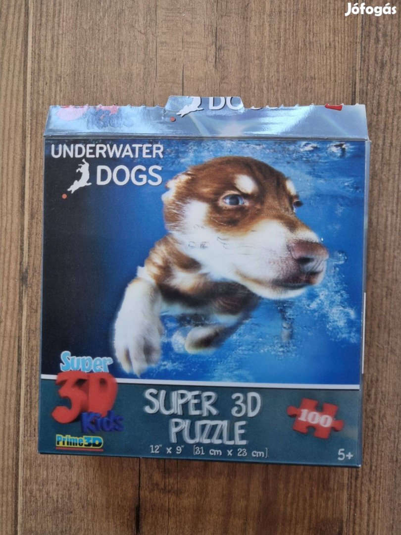 Puzzle Underwater Dogs 3D kirakó, 100 db