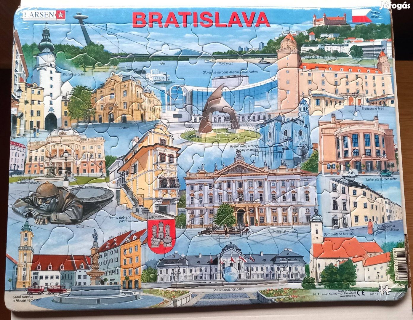 Puzzle, 65 db-os - Bratislava (Pozsony), bontatlan csomagolásban