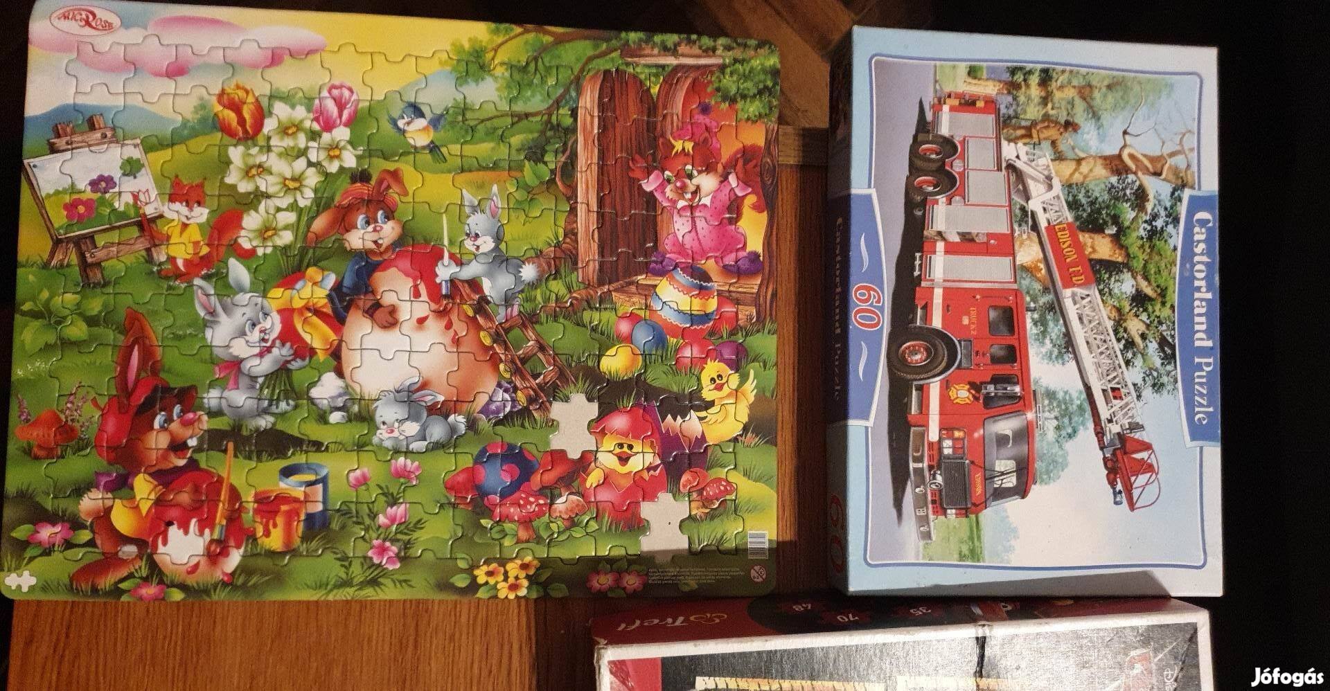 Puzzle, kirakó, gyerek játék, több darab van belőle