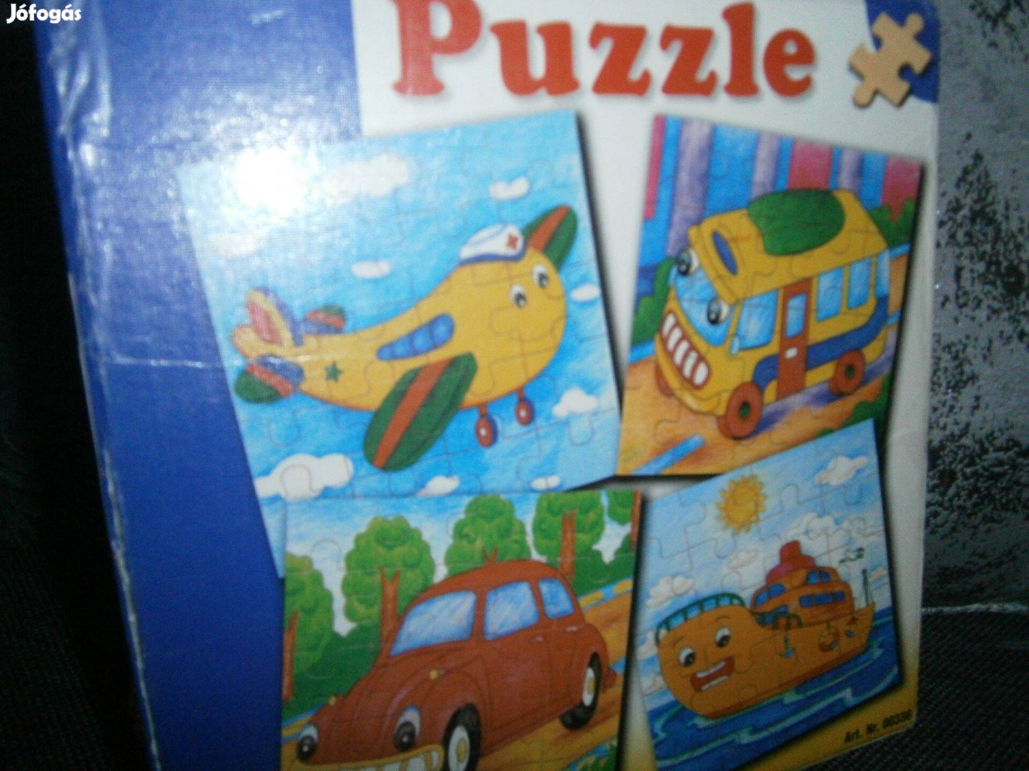 Puzzle fából járművek